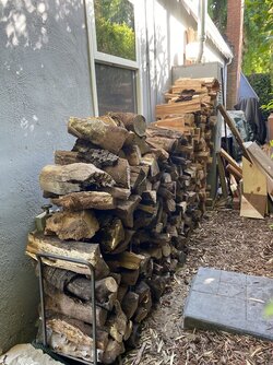 Cover stacked wood in summer? (So Cal / Santa Barbara)