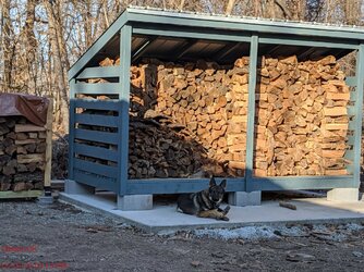 Wood shed build