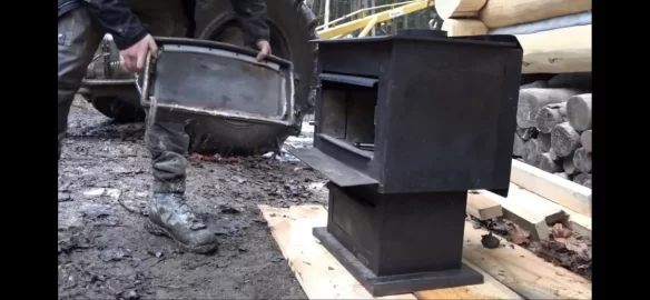[Hearth.com] Refurbishing & installing a wood stove in a cabin for the first snow fall!!