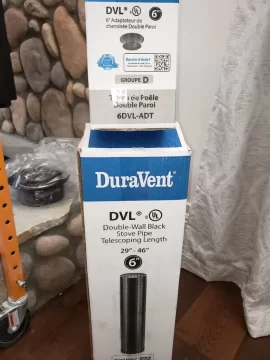 Help with connecting new double wall pipe to existing chimney?