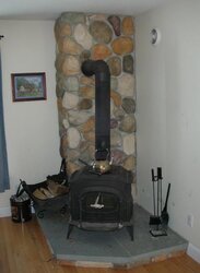 My VC Resolute and field stone hearth