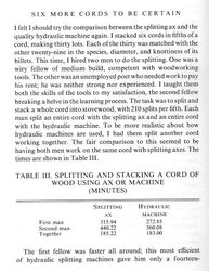Splitting Firewood Book -- What I Learned