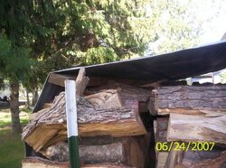 HOW I COVERED MY WOOD PILES