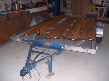 [Hearth.com] Trailer needs work  Move axle back?, new wood deck?