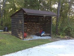 Finally finished a little woodshed