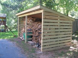 New wood shed loaded and ready to go