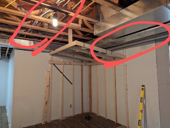 Basement Wood Stove - Unfinished Ceiling