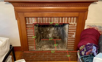 Existing fire place, 36 x 32 opening: should we go with insert or free standing?