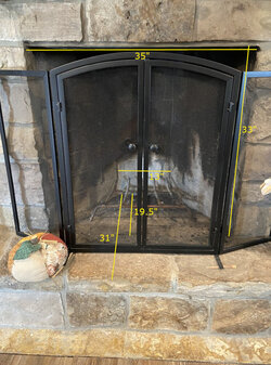 Wood Burning Insert for Small Trapezoid Shaped Fireplace
