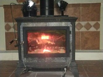 The first stove lighting of the year..