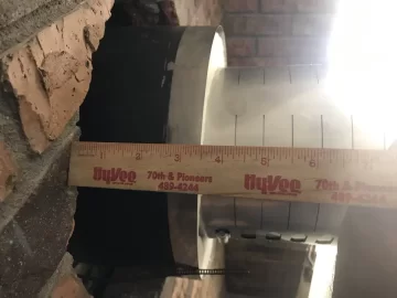 [Hearth.com] Olympia insulated wall thimble cutting inner pipe length?