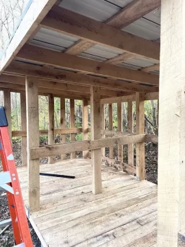[Hearth.com] The newly added woodshed