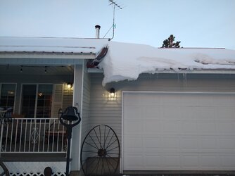 Snow drifting on roof, ideas?