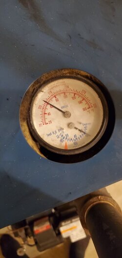 Can't get the thermometer on the oil furnace over 150