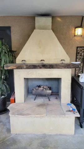 Outdoor Gas Fireplace log starter