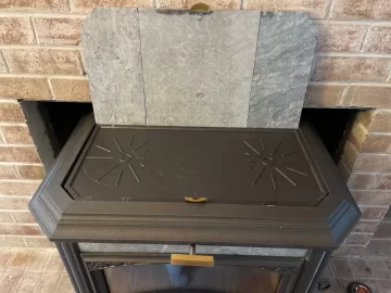 Progress Hybrid inside fireplace