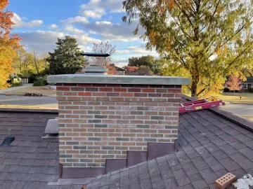 Stainless cover vs full chimney cap over masonry crown