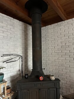 New wood stove with 10-inch flue pipe?