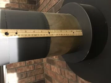[Hearth.com] Olympia insulated wall thimble cutting inner pipe length?
