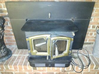 Lopi SX 1982 wood stove fireplace insert (slammer), how to connect to chimney flue?