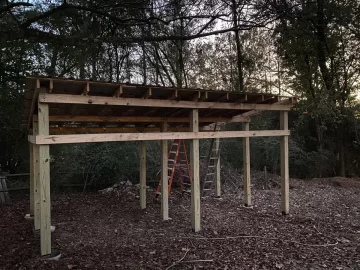 vbu wood shed build