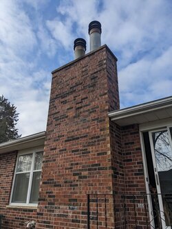 Air cooled chimney lining question