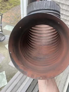 Cleaning chimney pipe