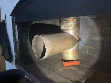 Cleaning chimney pipe