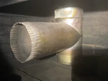 Cleaning chimney pipe