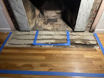How to prepare this hearth for tile?