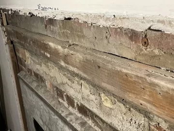[Hearth.com] attaching wood to brick surround for cement board
