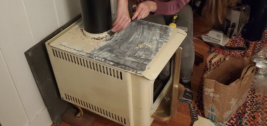 vent di and length for tiny wood stove