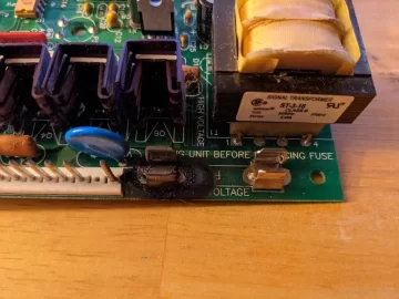 Harman P68 Control Board Burnt