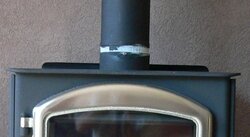 Gray Stove To Pipe Joint