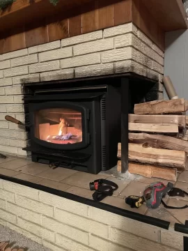 First inserts going into a two sided (90 degree faces) fireplace - feedback and surround suggestions?