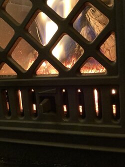 Broken in, and first “full temp” fire. This stove seems to want to cruise along at 650-700 or so…yikes..