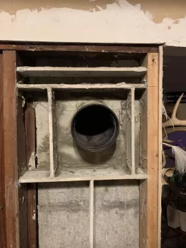 Woodstove pipe wall insulation