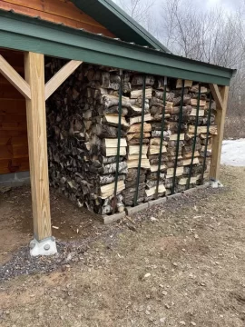 stacking pattern inside shed