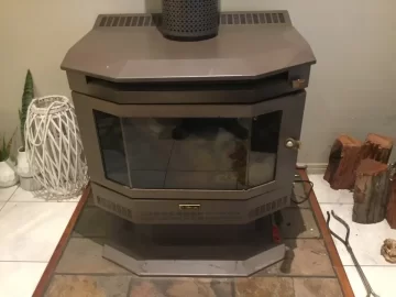 Wood burning fireplace baffle info