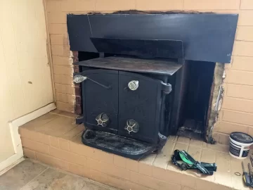 I think this fireplace set up is highly suspect