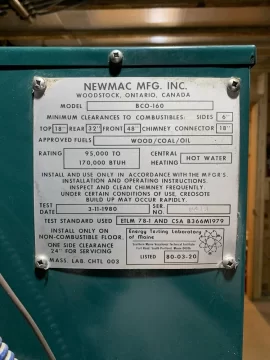 New to fire with a Newmac BCO-160!