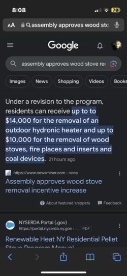 Wood heat exchange program