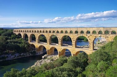 Interesting engineering - building a 53 mile long aqueduct 2,000 years ago.