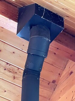 Chimney sweep says "chimney section slightly disconnected from coupler"