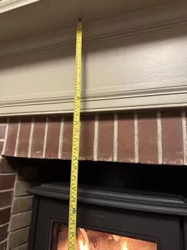 Morso 7110B - Heat Shield - Fireplace Install