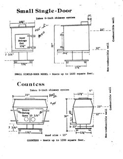 Schrader wood stove dimensions and firebrick