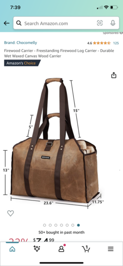 Wood carrying bag/sling/tote? Whatcha using ?