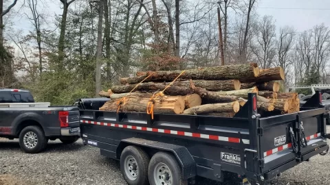 Trailer for 60 hp tractor