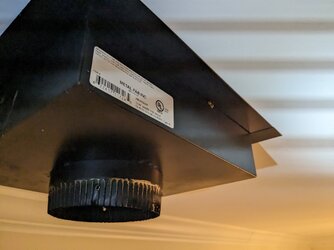 How to connect metal-fab ceiling support to DVL chimney adapter