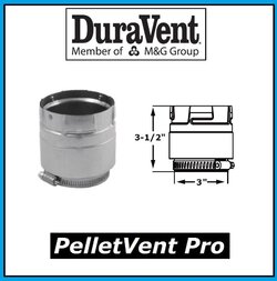 Duravent Pellet pro Quick Release Adapter 3PVP-ADS